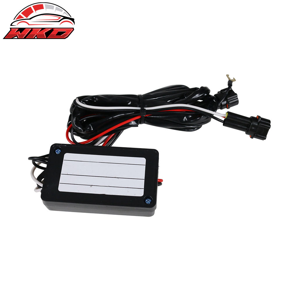 Fits 03-07 Scion xB White SMD LED DRL Black Out Smoked Fog Lights