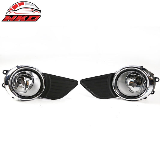 Wholesale 2011-2017 Toyota Sienna Chrome Clear Front Bumper Fog Lights Lamps 每 Bulk Orders & Dealer Pricing Available
