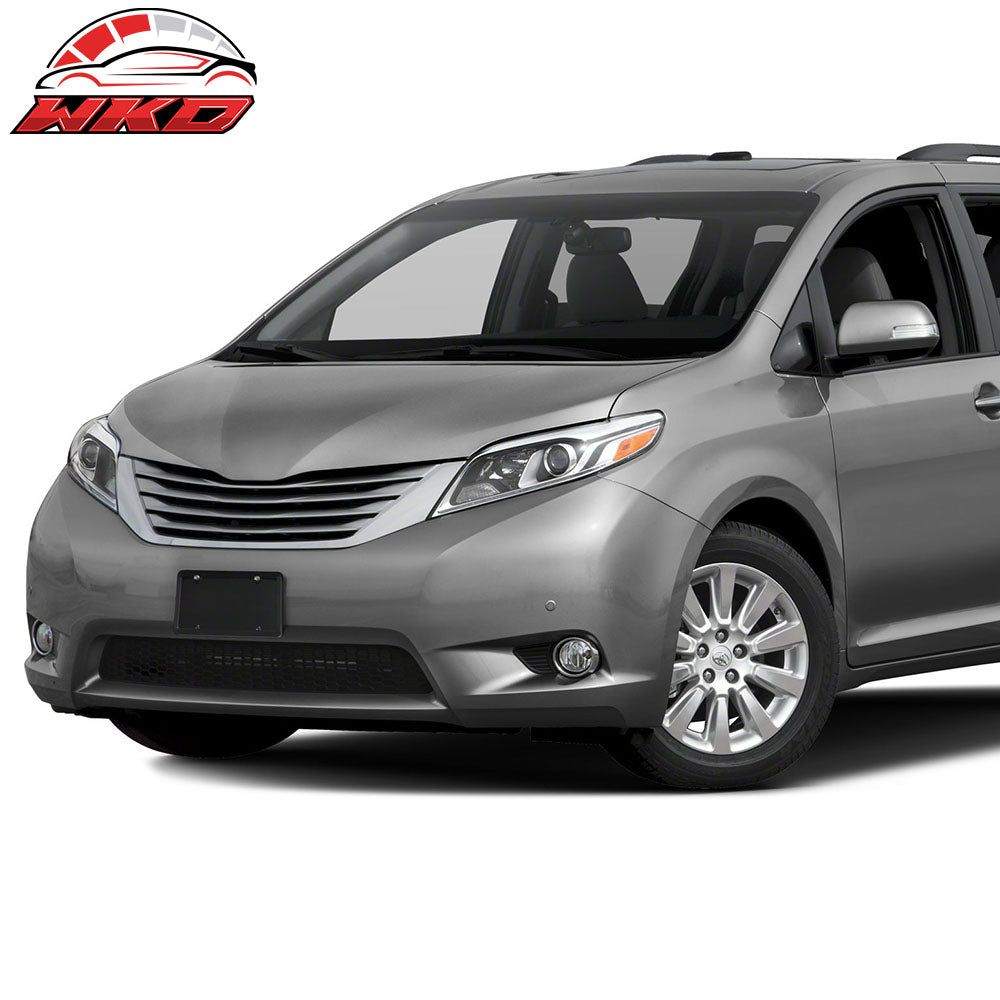 Fits 11-17 Toyota Sienna 2PCS Front Bumper Fog Lights Clear Lens