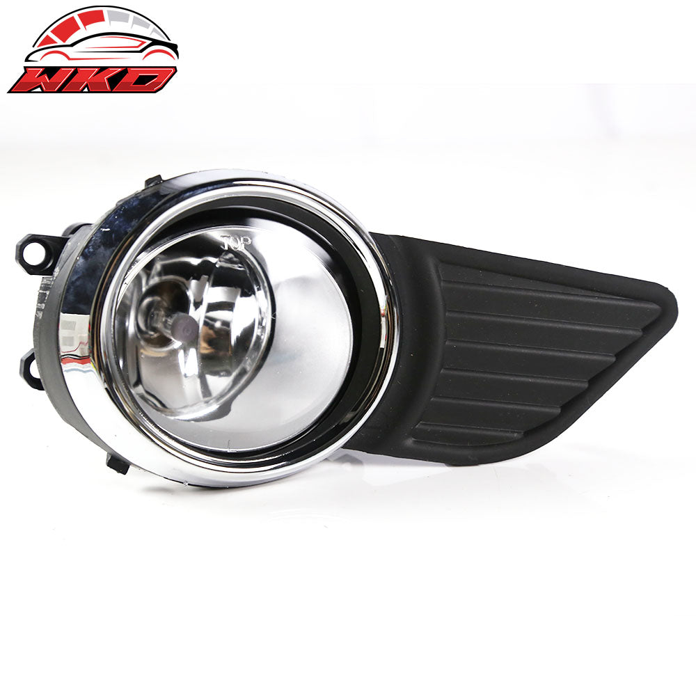 Fits 11-17 Toyota Sienna 2PCS Front Bumper Fog Lights Clear Lens