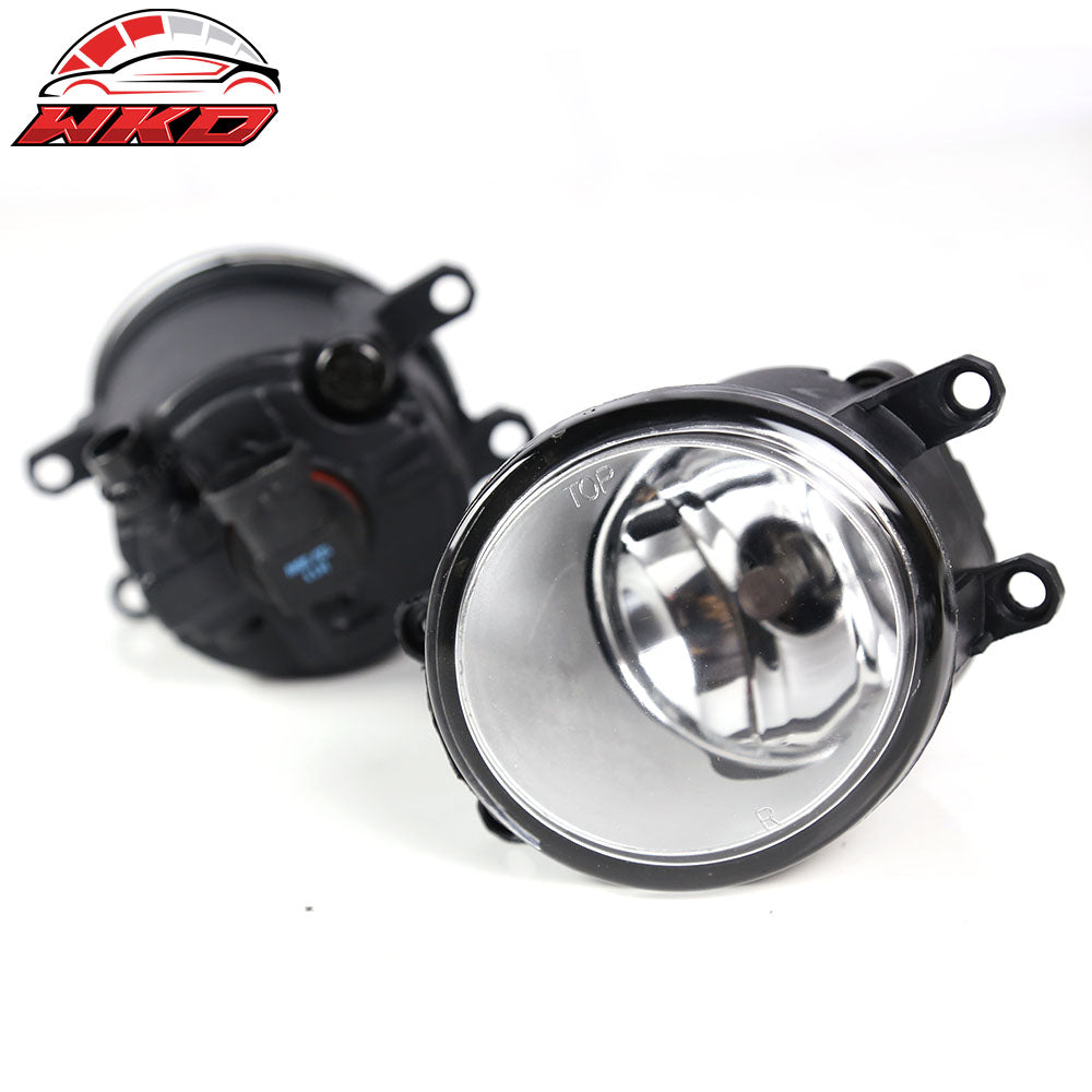 Fits 12-15 Toyota Tacoma 2PCS Front Bumper Fog Lights Lamp Kit W/Clear Lens