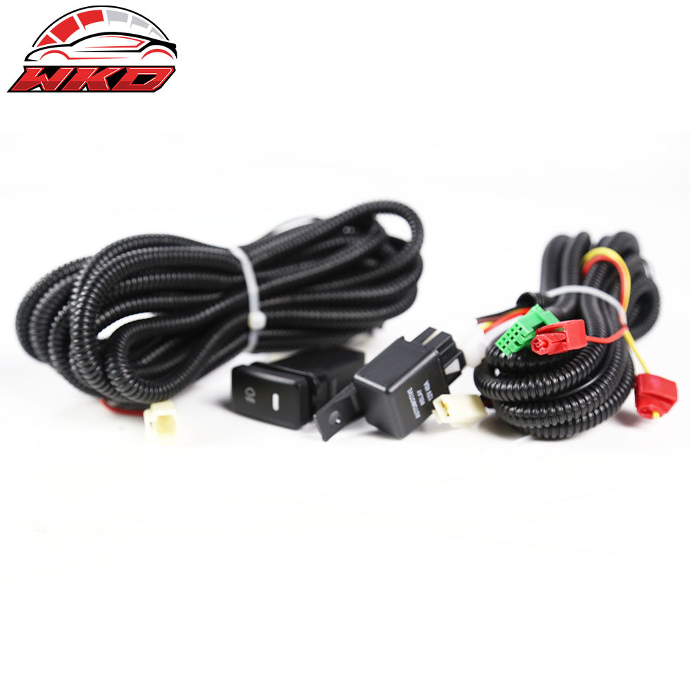 Fits 12-15 Toyota Tacoma 2PCS Front Bumper Fog Lights Lamp Kit W/Clear Lens