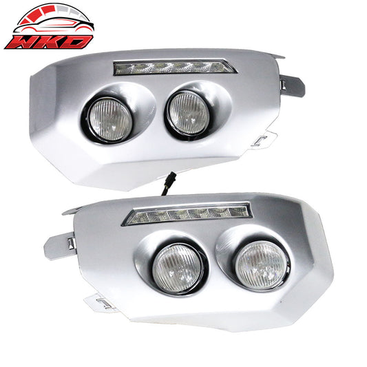 Wholesale 07-14 Toyota FJ Cruiser 2PCS Front Bumper Fog Lights Lamps DRL LR + RH