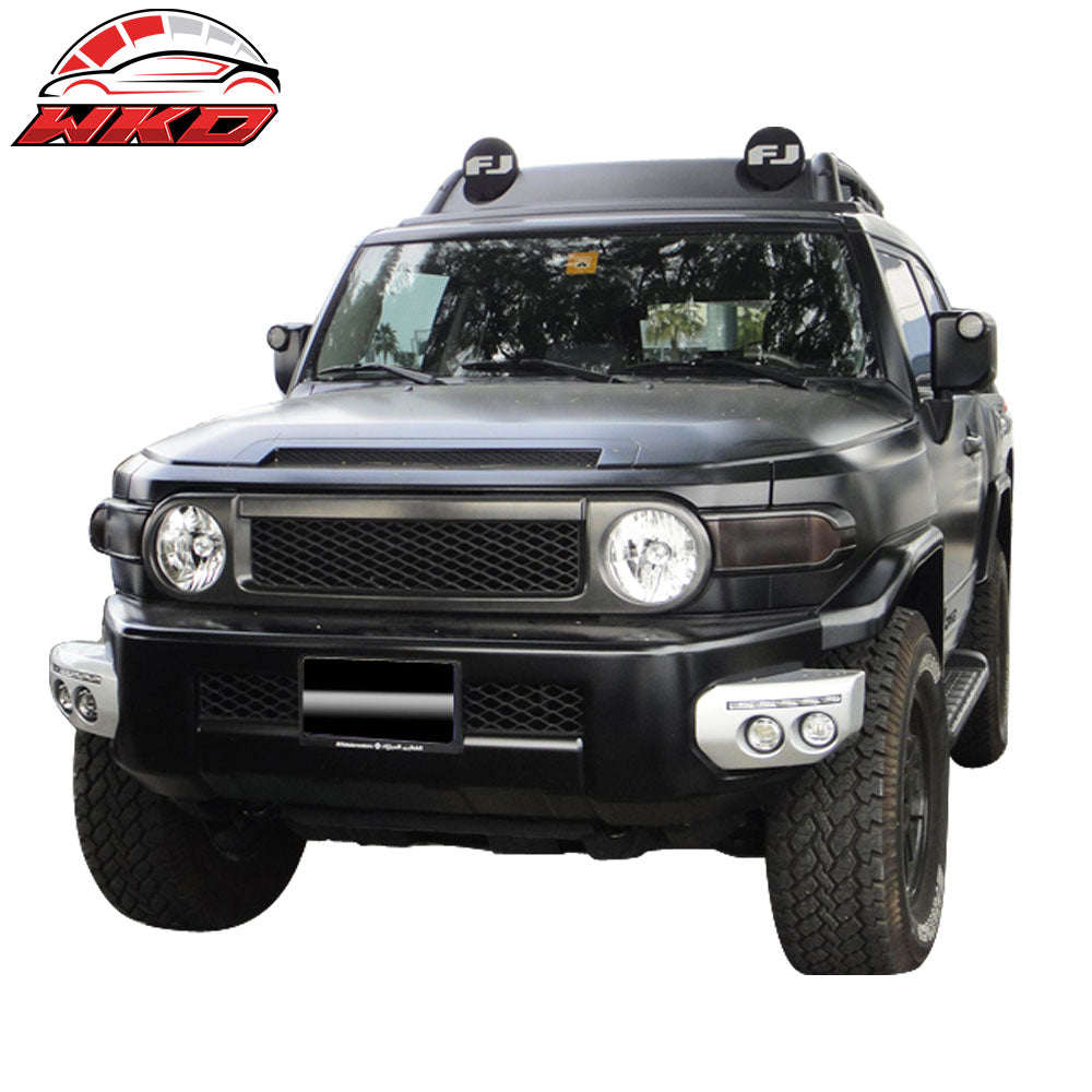 Fits 07-14 Toyota FJ Cruiser 2PCS Front Bumper Fog Lights Lamps DRL LR + RH