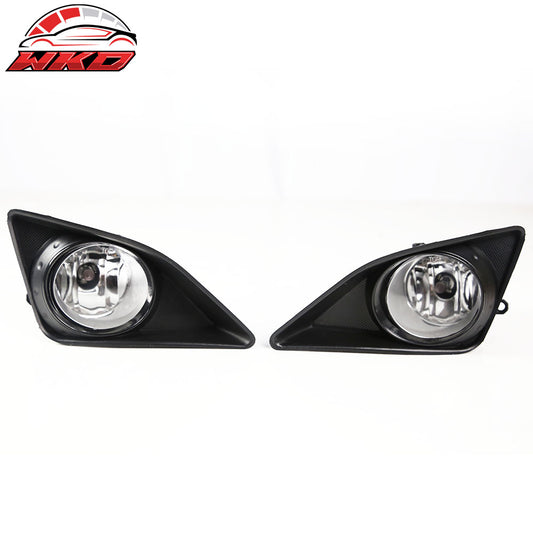 Wholesale 2009-2010 Toyota Corolla Clear w/ Silver Bezel Fog Lights - Bulk Orders & Dealer Pricing Available