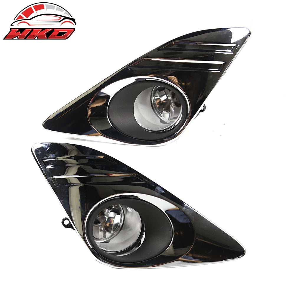 Wholesale 2012-2014 Toyota Camry Front Bumper Fog Lights Chrome w/ Black Bezel 每 Bulk Orders & Dealer Pricing Available