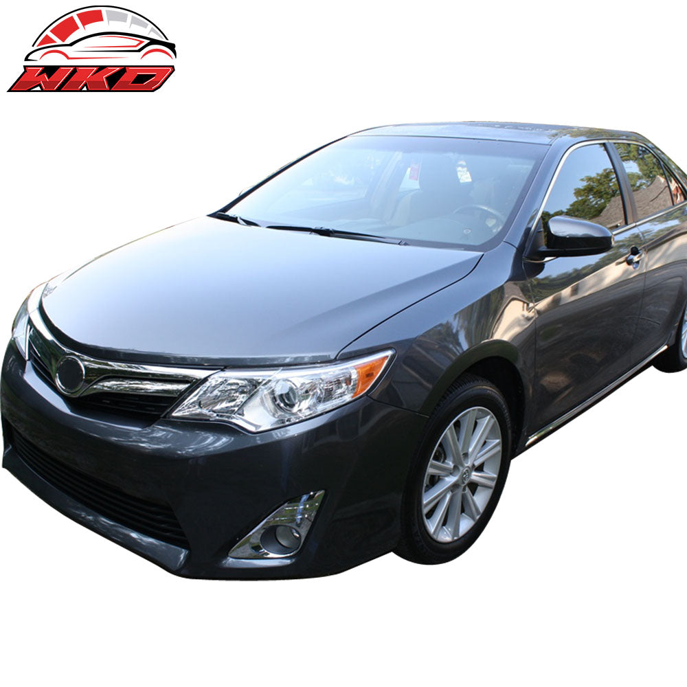 Fits 12-14 Toyota Camry Front Bumper Fog Lights Lamp Chrome W/Black Bezel+Switch