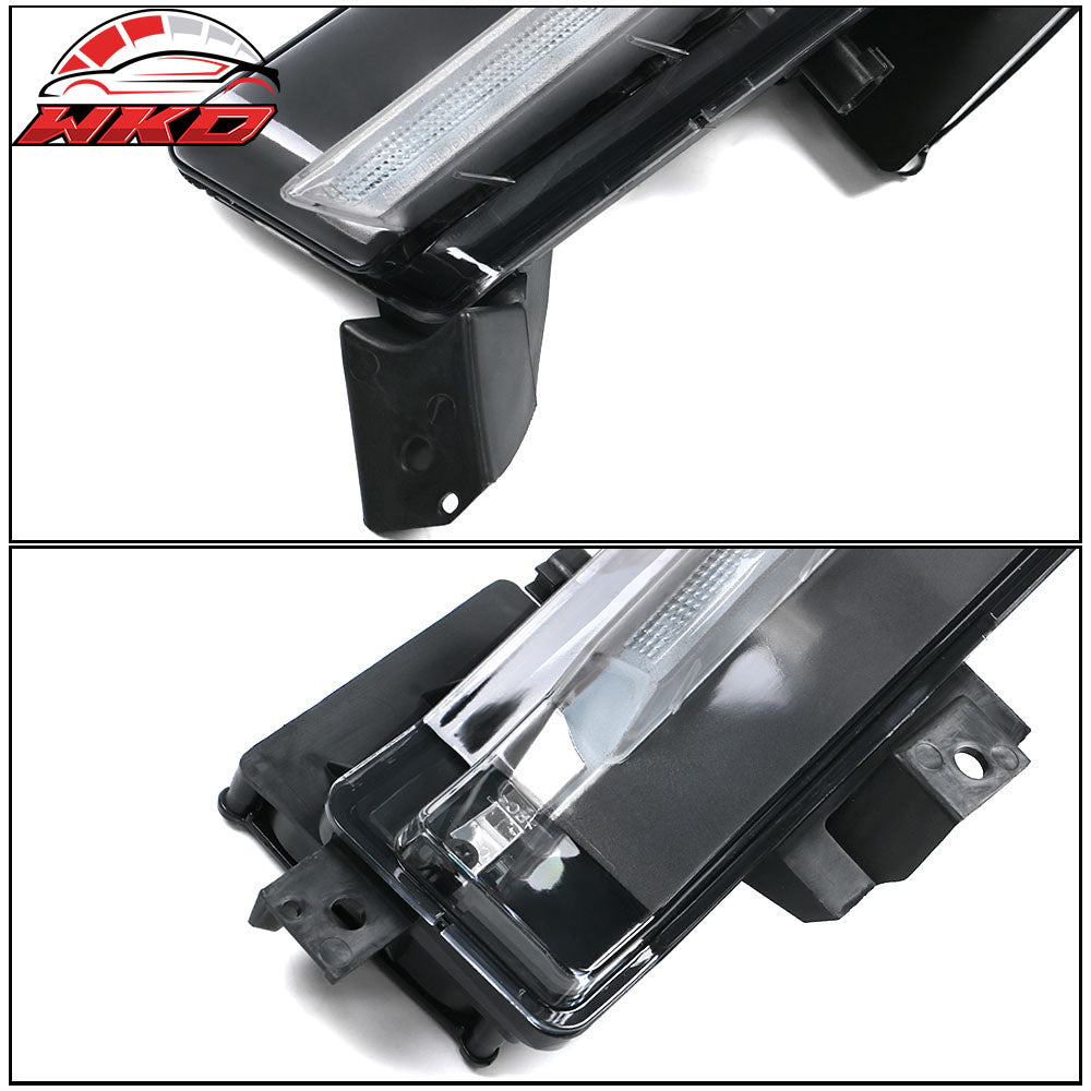 Fits 16-18 Chevy Camaro SS DRL Fog Lights Clear No Turn Signal Function 2Pc