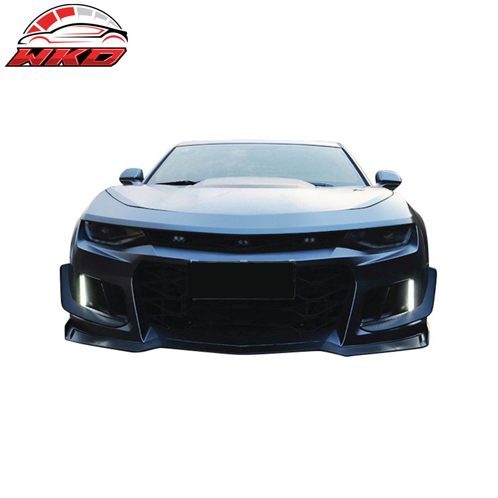 Fits 16-24 Chevy Camaro ZL1 2PCS DRL Fog Lights Front Bumper Driving Lamps Clear