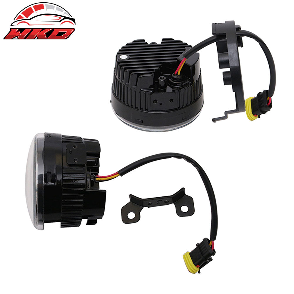 Fits Ford Mustang Focus 2PCS Front Fog Lights Lamps Clear Lens W/Wire Harness