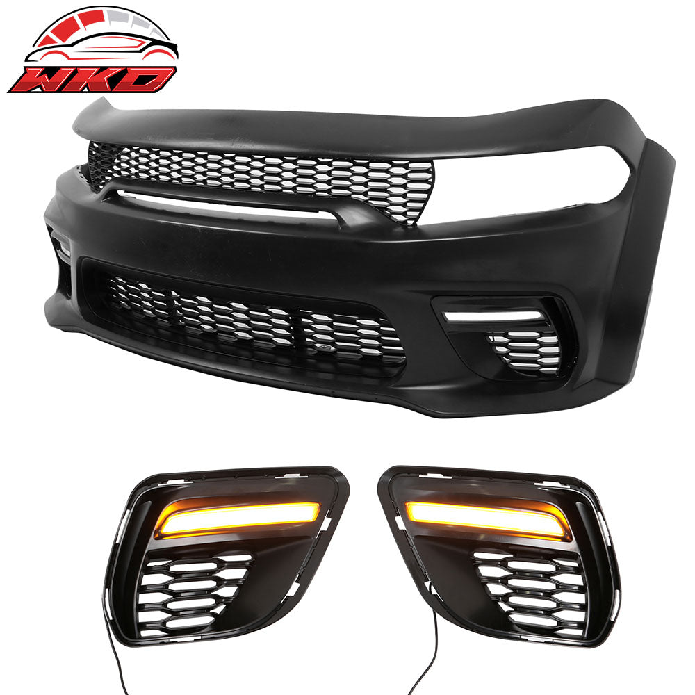 Fits 20-23 Dodge Charger Widebody Daytime Running Light DRL LED Foglight Covers