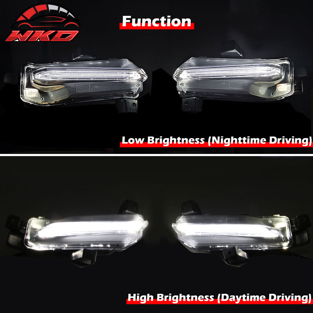 Fits 19-24 Chevrolet Camaro SS OE Style Daytime Running Light DRL LED Foglights