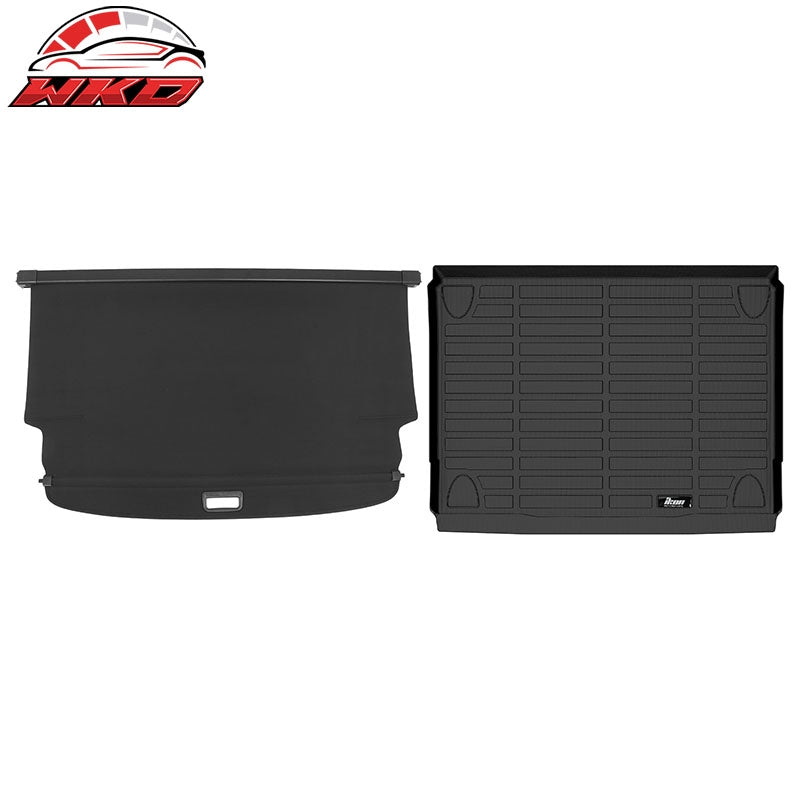Wholesale 21-26 Ford Bronco 3D TPE Rear Trunk Mat Cargo Liner Pad + Cargo Cover - Wikond Auto