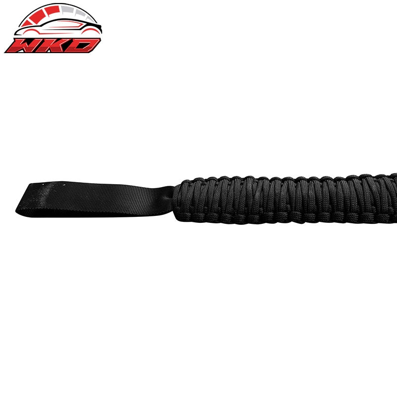 Fits 21-26 Ford Bronco Front Headrest Handles Roll Bar Grab Black Nylon 2PCS