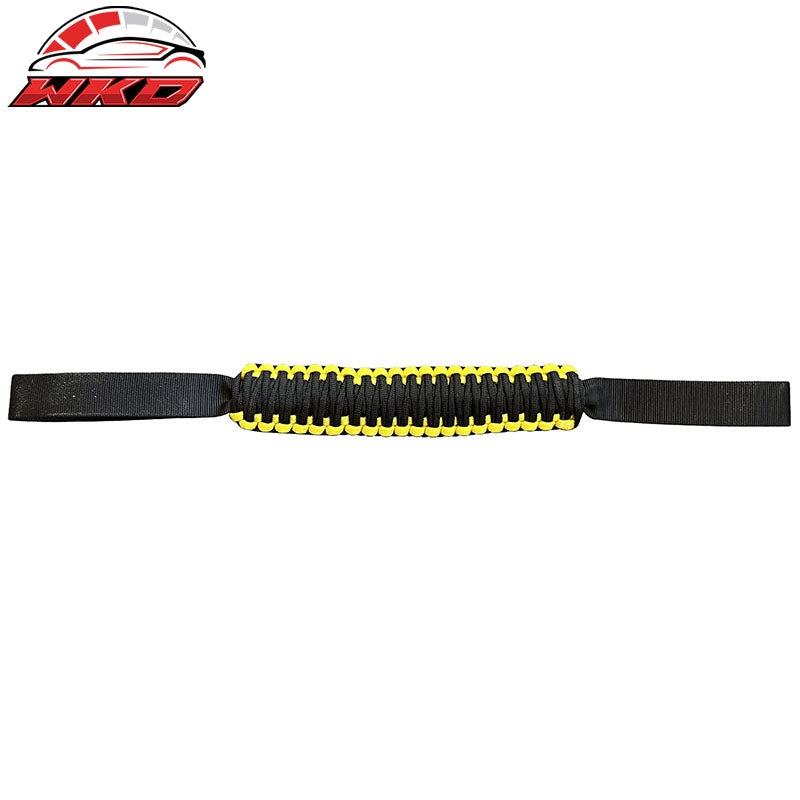 Fits 21-26 Ford Bronco Front Headrest Handles Roll Bar Grab Yellow Nylon 2PCS