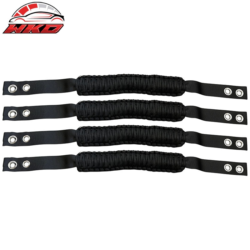 Wholesale 21-26 Ford Bronco 4PC Black Nylon Roll Bar Grab Handles Paracord Grip Handle