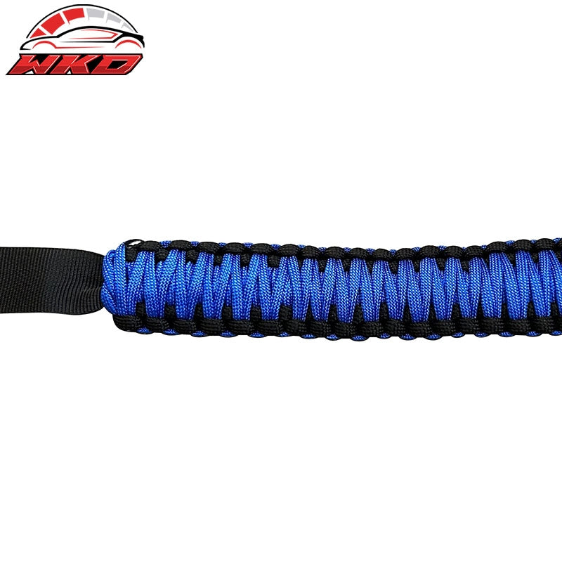 Fits 21-26 Ford Bronco 4PC Blue Nylon Roll Bar Grab Handles Paracord Grip Handle