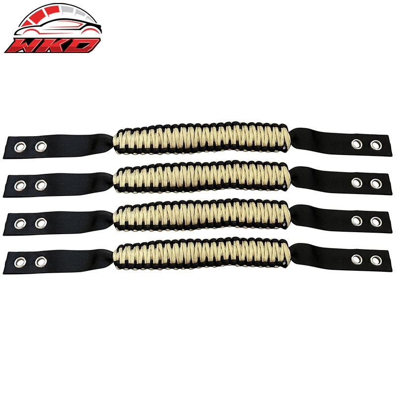 Wholesale 21-26 Ford Bronco 4PCS Yellow Nylon Roll Bar Grab Handles Paracord Grip