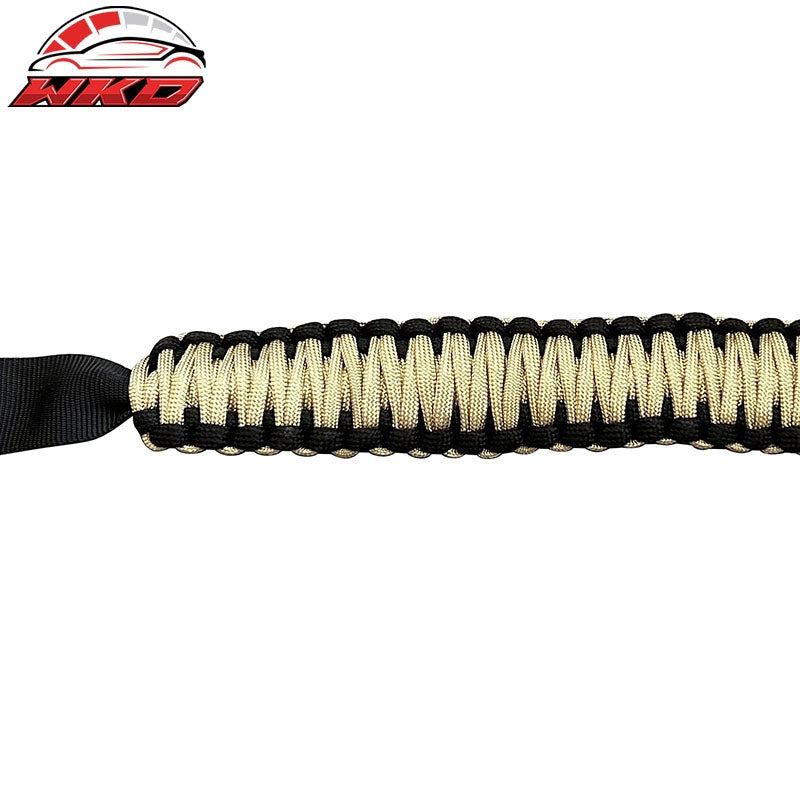 Fits 21-26 Ford Bronco 4PCS Yellow Nylon Roll Bar Grab Handles Paracord Grip