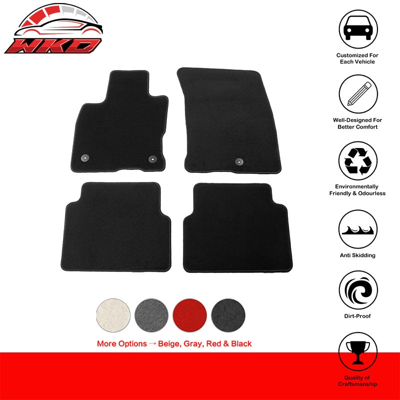 Fits 21-26 Ford Bronco Sport Nylon Floor Mats Liner Black Front Rear Carpets Set