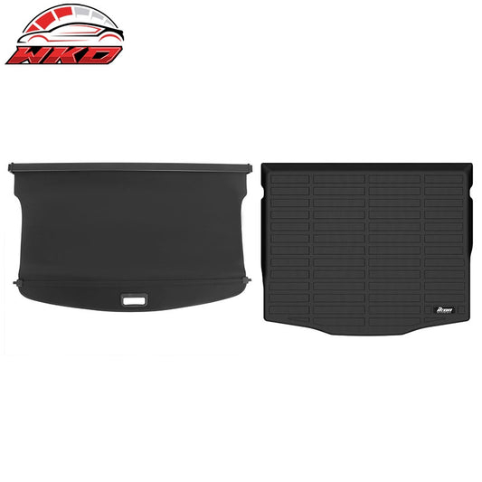 Wholesale For 20-26 Ford Escape 3D TPE Rear Trunk Mat Cargo Liner Pad + Canvas Cargo Cover - Wikond Auto