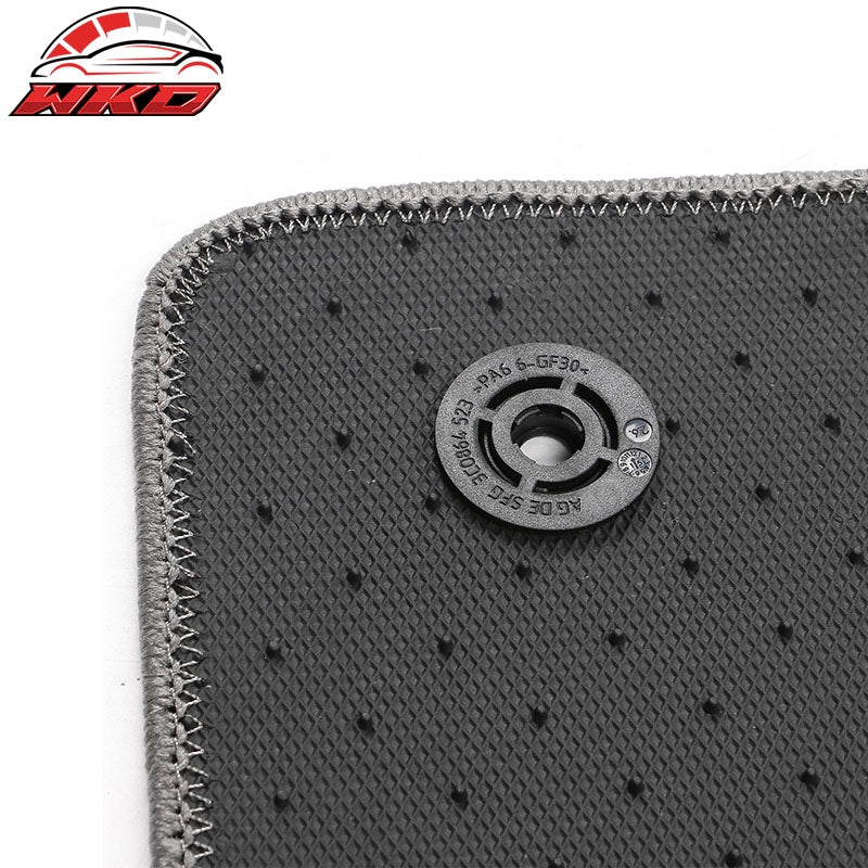 Fits 20-26 Ford Escape Anti-Slip Front Rear Floor Mats Carpet Nylon 4PCS - Gray