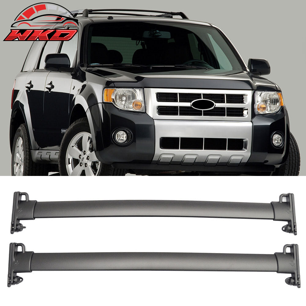 Fits 08-12 Ford Escape OE Black Roof Racks Cross Bars Luggage Carrier Set 2PCS