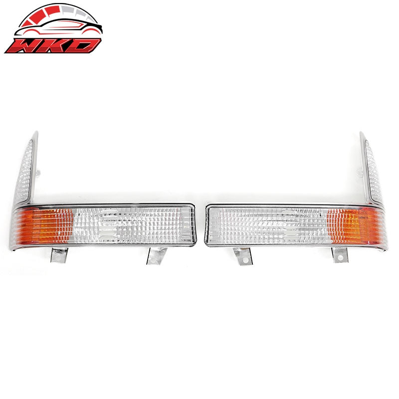 Fits 01-04 Ford Excursion Front Bumper Turn Signal Parking Lights Amber Lens