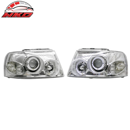 Wholesale 03-06 Ford Expedition Front Headlights Head Lights Lamps W/Chrome Housing - Wikond Auto