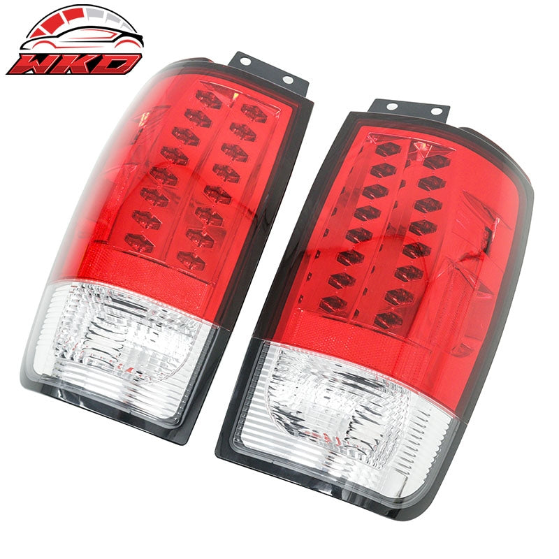 Fits 97-02 Ford Expedition RH LH Tail Lights Rear Brake Lamps Red & Clear Lens