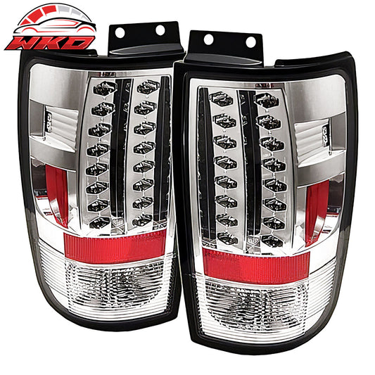 Wholesale 1997-2002 Ford Expedition Clear LED Tail Lights Rear Back Lamps Pair Set