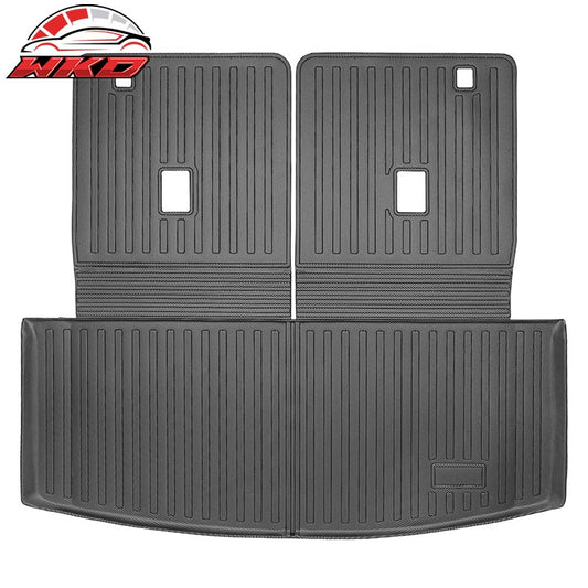 Wholesale 20-26 Ford Explorer 6& 7 Passenger Rear Trunk Mat w/ Seat Backrest Mat- TPE - Wikond Auto