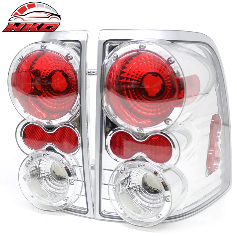 Fits 02-05 Ford Explorer Altezza Style RH LH Tail Lights Rear Brake Lamps Chrome