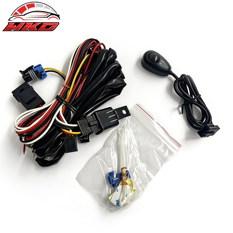 Fits 99-01 Ford Explorer Front Bumper Fog Lights Lamps W/Wiring Smoke Lens