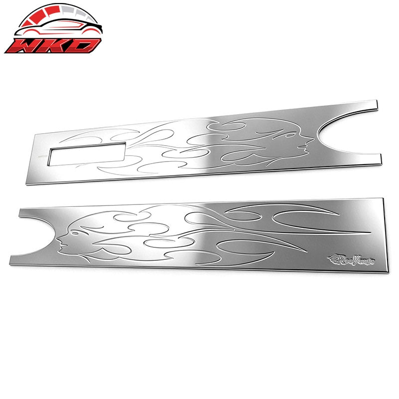 For 2004-2008 Ford F-150 Billet Style Chrome Tailgate Flame Panel Applique Trim