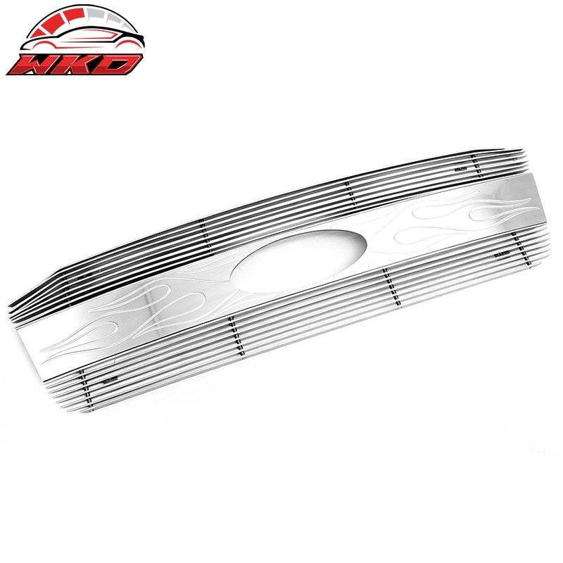 Fits 04-08 Ford F-150 Chrome Front Bumper Hood Upper Grille Grill Replacement