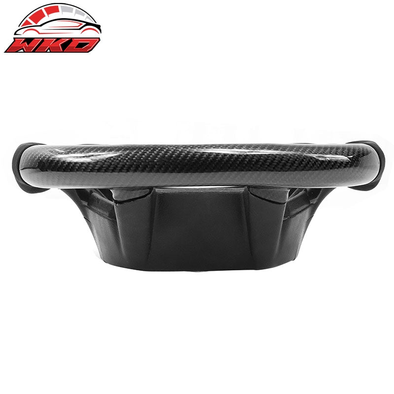 Fits 15-20 F150 17-22 F250 Carbon Fiber Steering Wheel Alcantara W/ Red Stitch