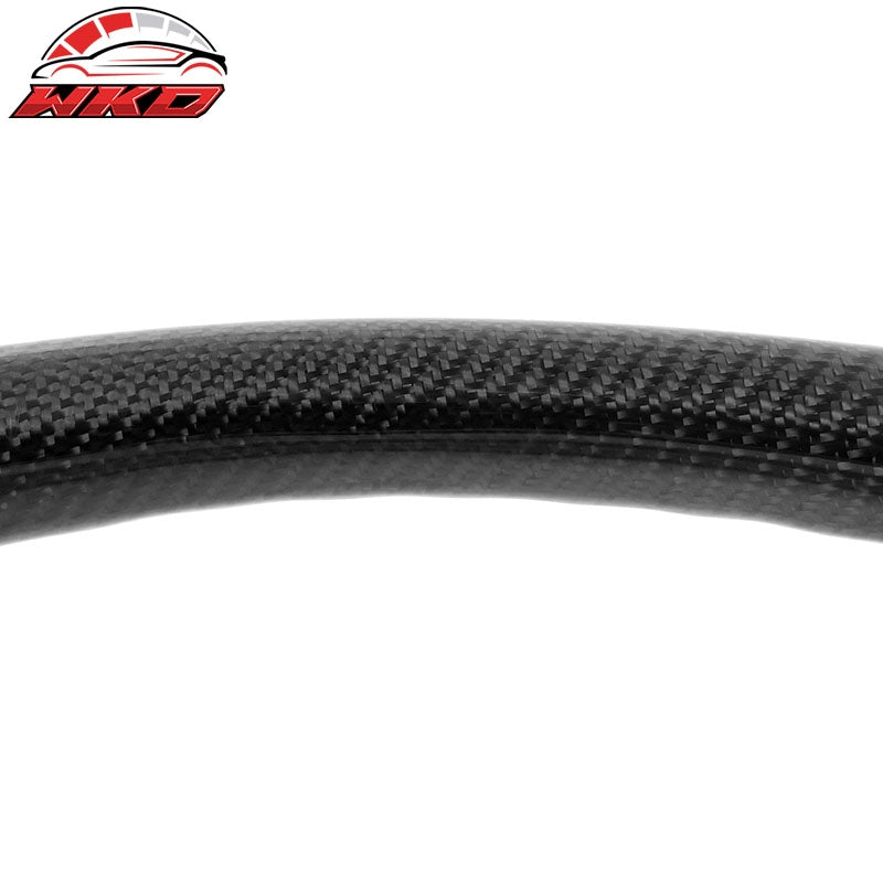 Fits 15-20 F150 17-22 F250 Carbon Fiber Steering Wheel Alcantara W/ Red Stitch