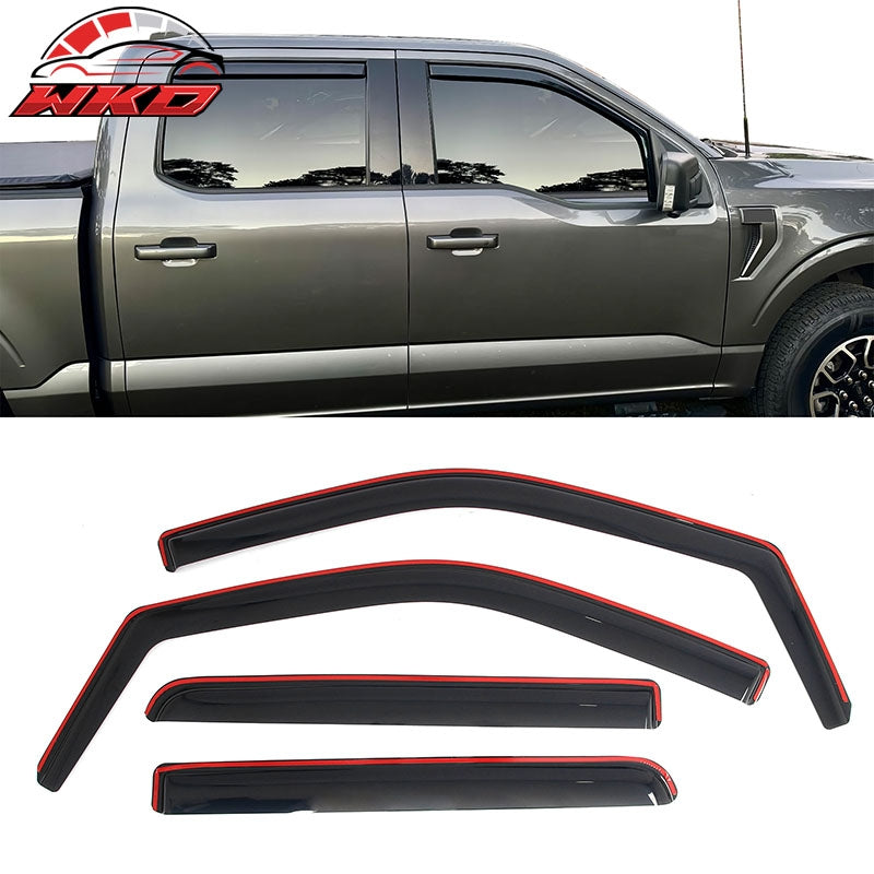 Wholesale 21-26 Ford F-150 & 23-26 F-250 Super Duty Crew Cab In-Channel Window Visors