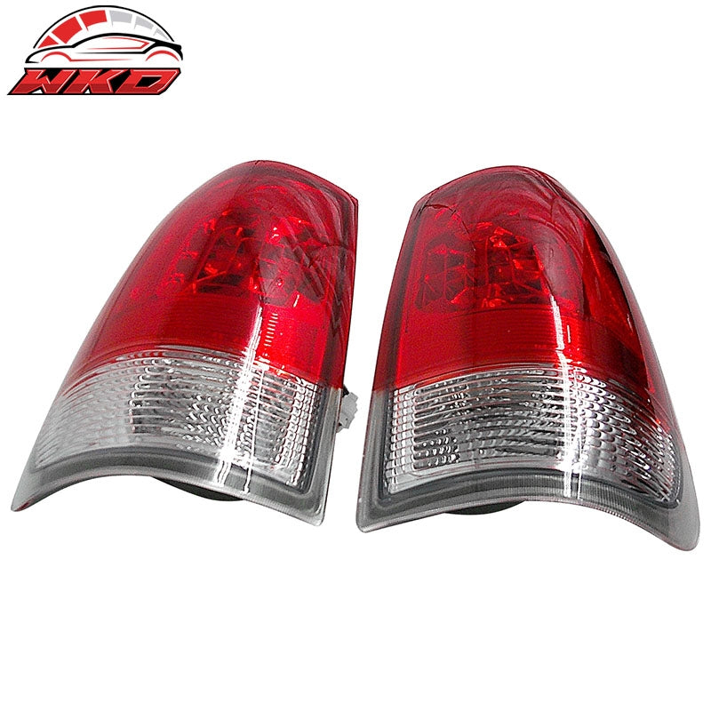 Fits 97-03 Ford F-150 F150 Left Right Tail Lights Rear Brake Lamps Clear Red Len