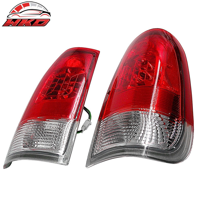 Fits 97-03 Ford F-150 F150 Left Right Tail Lights Rear Brake Lamps Clear Red Len