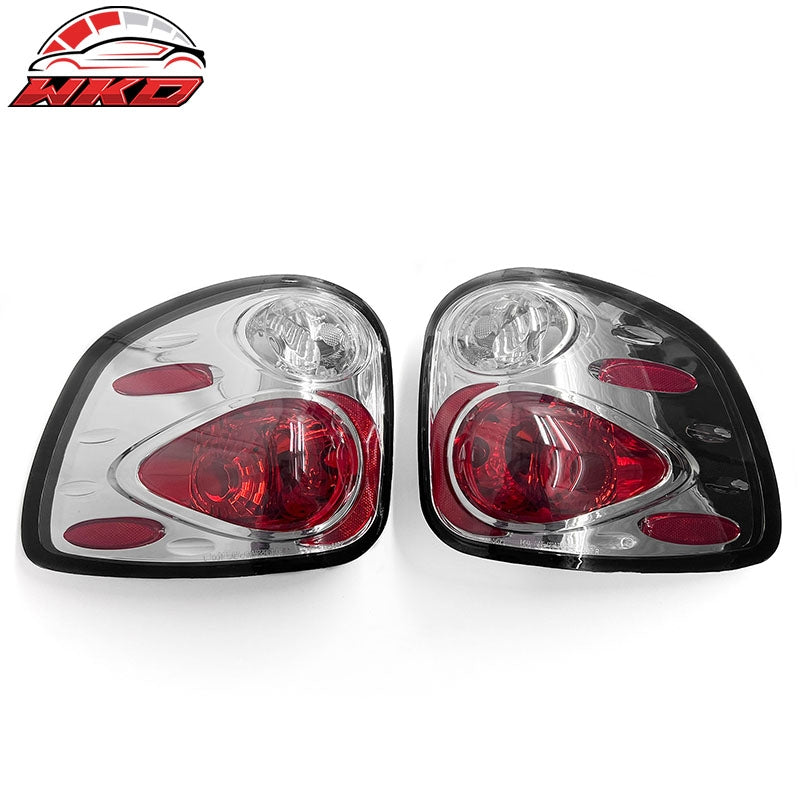 Wholesale 97-03 Ford F-150 Flareside Rear Tail Lights Black Housing Clear Lens Pair