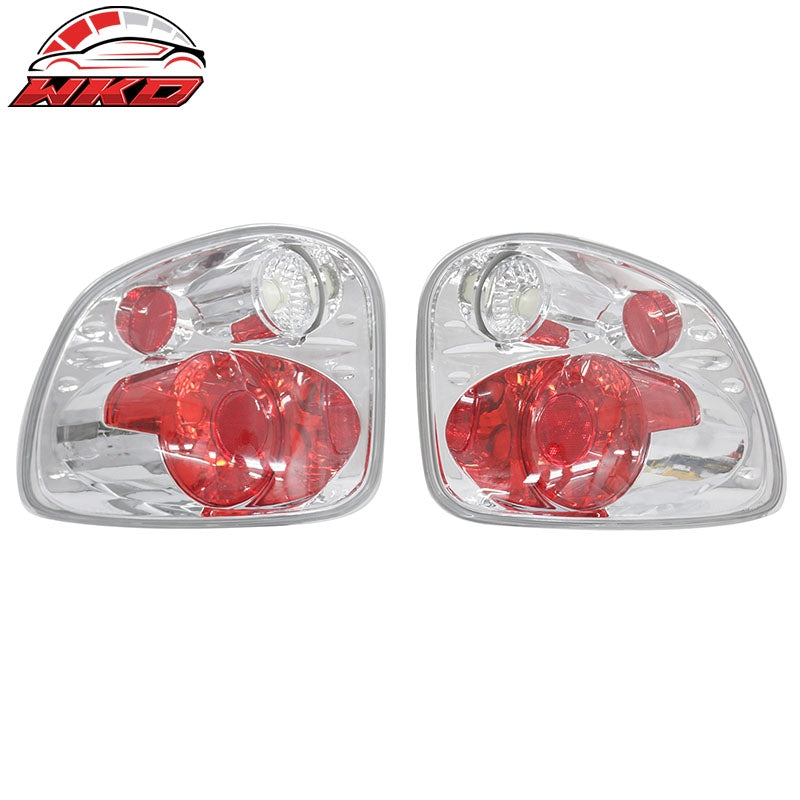 Wholesale 97-03 Ford F-150 Flareside Tail Lights Rear Brake Lamps Chrome W/Clear Lens