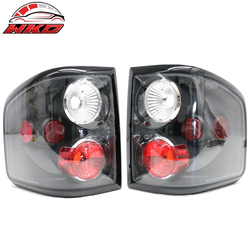 Fits 04-08 Ford F-150 Left Right RH LH Tail Lights Rear Brake Lamp Black Housing