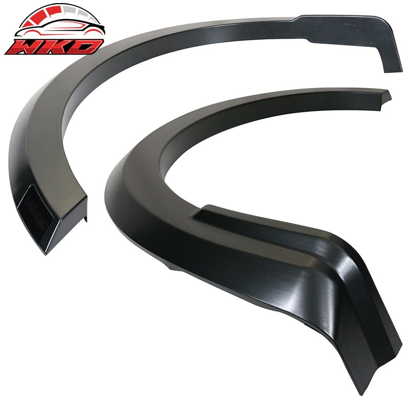 Fits 21-24 Ford F1-50 R Style Fender Flares Wheel Cover 4PC Grey - PP