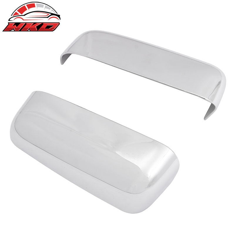 Fits 09-14 Ford F-150 Rear View Side Mirror Covers Upper Caps Chrome ABS Pair