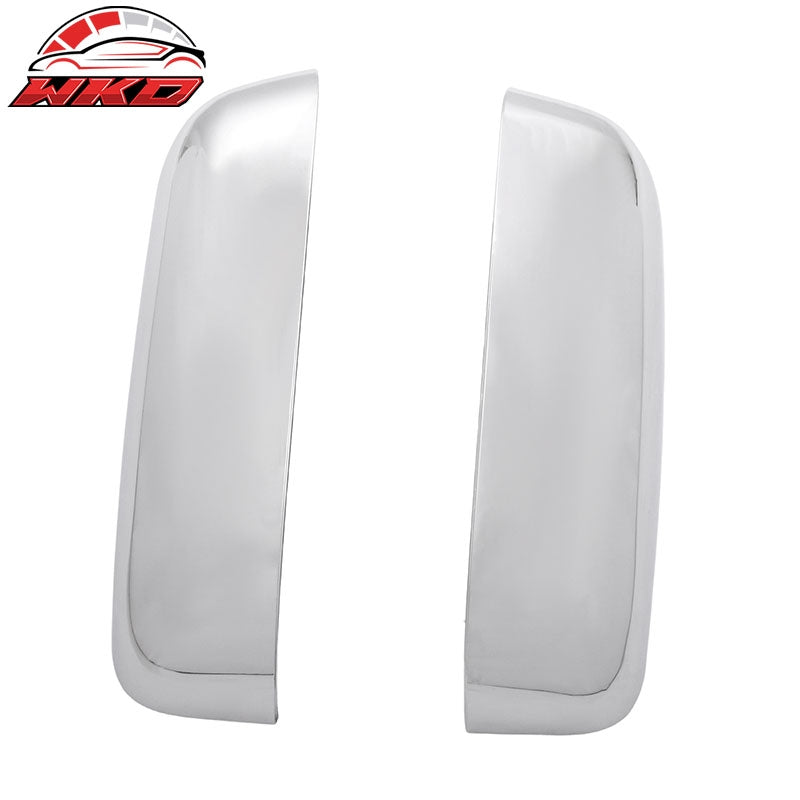 Fits 09-14 Ford F-150 Rear View Side Mirror Covers Upper Caps Chrome ABS Pair