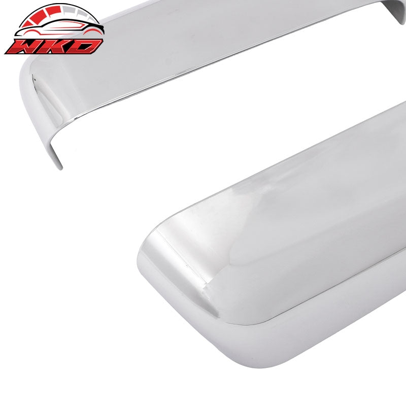 Fits 09-14 Ford F-150 Rear View Side Mirror Covers Upper Caps Chrome ABS Pair