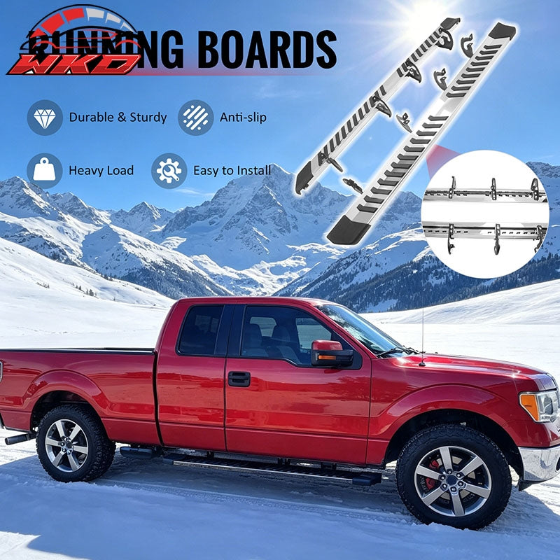 Fits 04-14 Ford F-150 SuperCab 6" OE Style Running Boards Side Step Nerf Bars