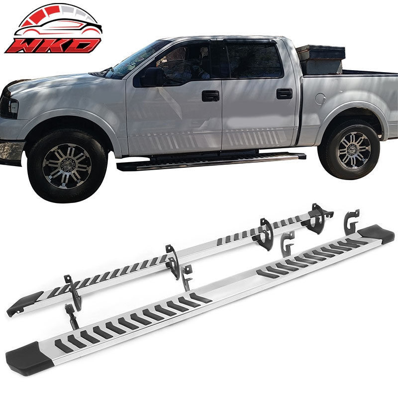 Wholesale 04-14 Ford F-150 SuperCrew Cab 6" OE Style Running Boards Side Step Bars - Wikond Auto